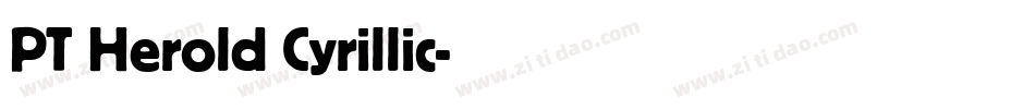 PT Herold Cyrillic字体转换
